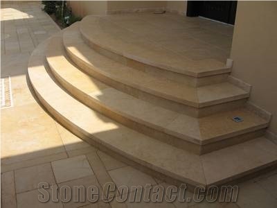 Jerusalem Yellow Limestone Stairs and Steps