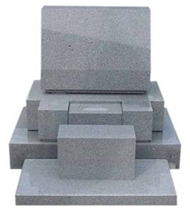 Grey Granite Korean Style Tombstones