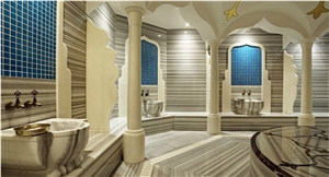 Marmara Equator Marble Bathroom Design, Grey Marble