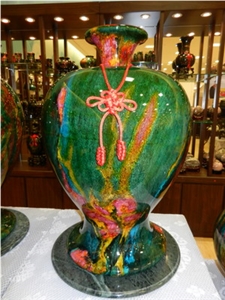 16x24 Vase, Green Marble Home Decor