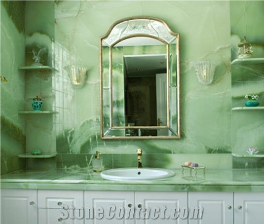 Stira Green Marble Vanities, Styra Green Marble Ba