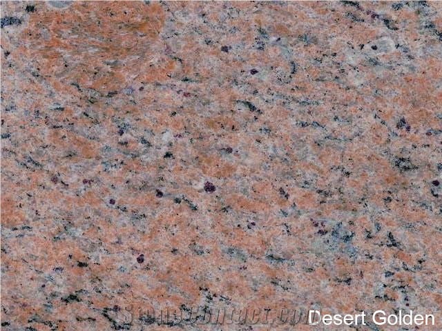 Desert Golden Granite Tile, Portugal Red Granite