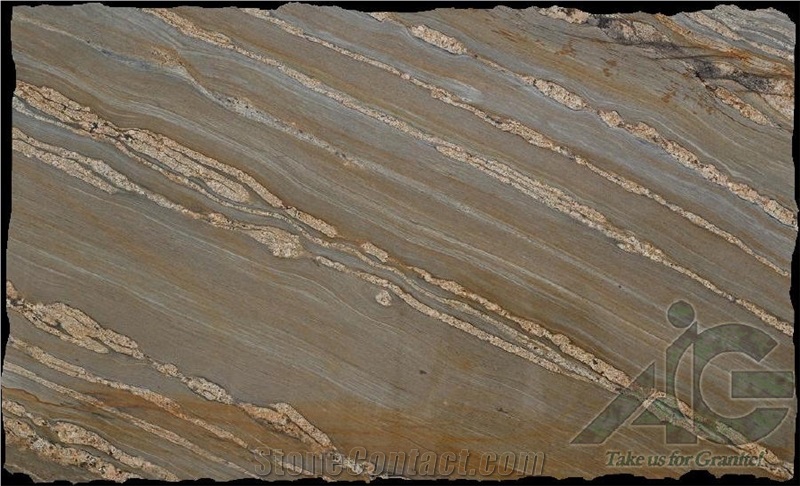 Snake Brown Granite Slabs