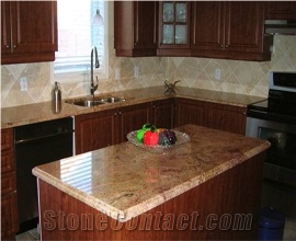 Madura Gold Granite Kitchen Top, Yellow Granite