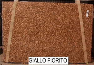 Giallo Fiorito Granite Slab, Brazil Yellow Granite