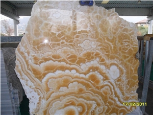 Onyx Alabaster Slab, Egypt Yellow Alabaster