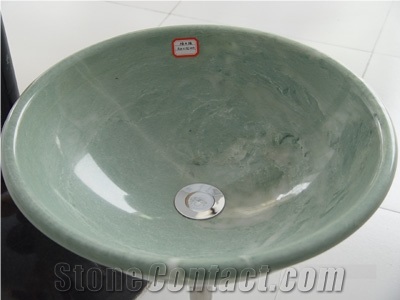 Bawang Hua Marble Sinks, Bawang Hua Green Marble Sinks