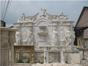 China White Marle Fountain, White Marble Fountain