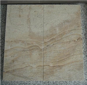 China Wooden Sandstone Tiles, China Beige Sandstone