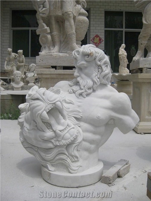 White Marble Western Statue