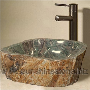 Royal Cobble Sink, Green Granite Sink