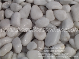 Absolute White Pebble, Pure White Marble Pebbles