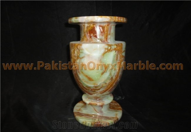 Multicolor Green Onyx Vases From Pakistan Stonecontact Com