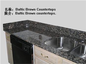 Baltic Brown Kitchen Countertop, Baltic Brown Granite Countertop