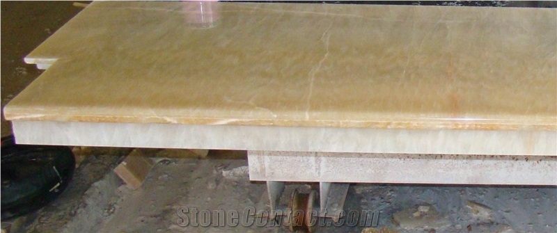 China Honey Yellow Onyx Countertop/ Worktops, Yellow Onyx Kitchen Countertop
