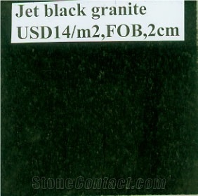 Jet Black, China Black Granite Tiles