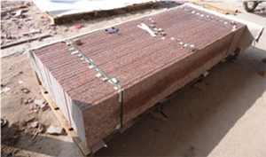 Red Granite Stairs,Steps