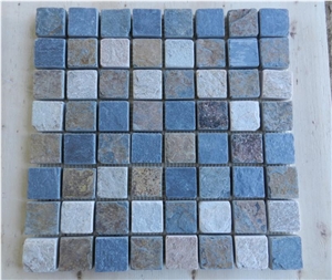 Slate Stone Mosaic, China Grey Slate Mosaic