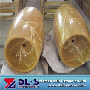 High Quality Onyx Pedestal Wash Basin