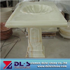 High Quality White Onyx Wash Basin