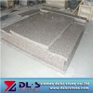 Peach Red Granite Double Monument
