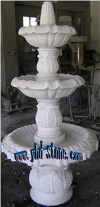 White Marble Garden Fountain