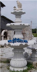 Water Fountain, White Granite Fountain