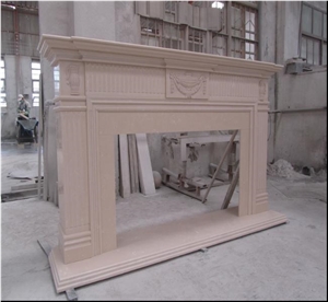 Stone Fireplace Surround,Man Made Marble Fireplace