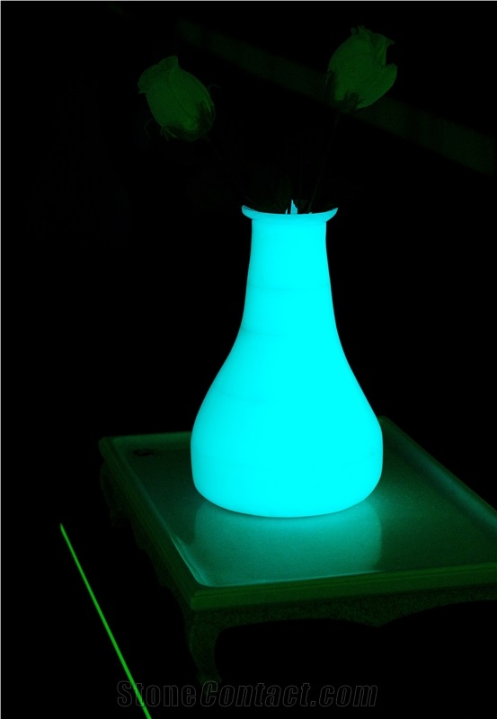 Luminous Flower Vase Made Of Acrylic Solid Surface