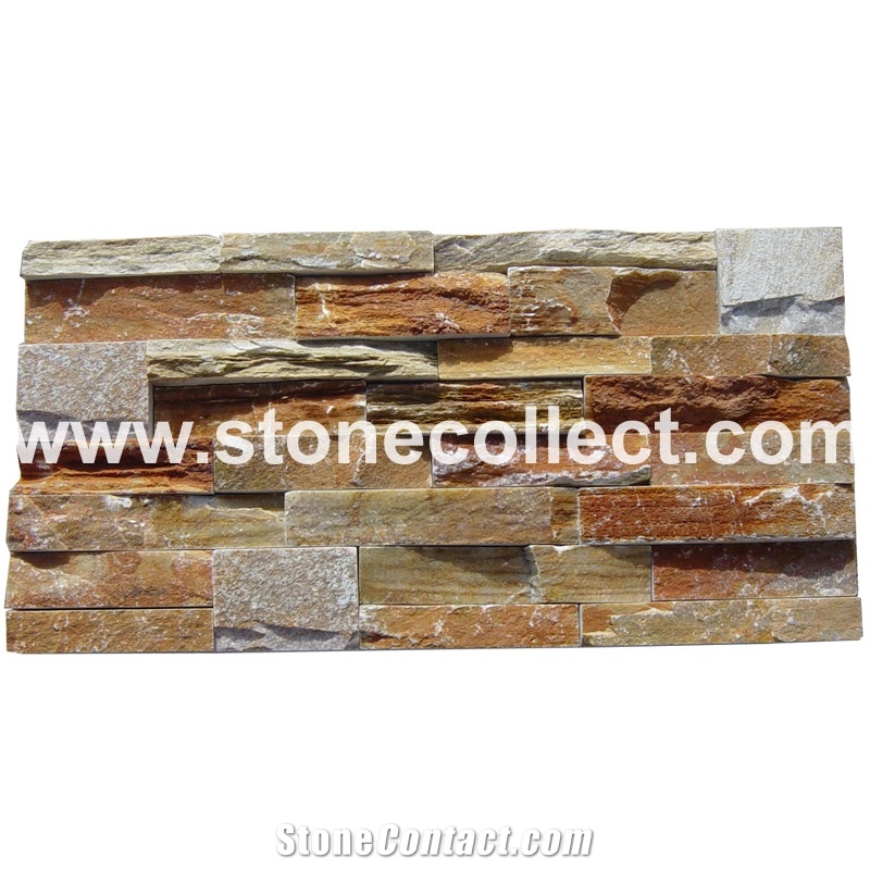 Multicolor Slate Tiles for Wall Cladding (ABW014)