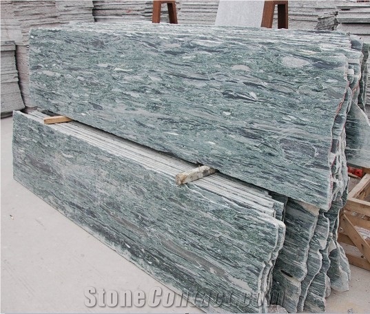 Sea Wave Granite Tile, China Green Granite