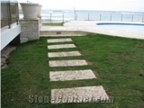Coral Stone Treads- Red, Coralina Red Coral Stone Pavers