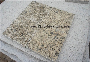 Tiger Skin Yellow Mushroom, Tiger Skin Yellow Granite Mushroom Stone