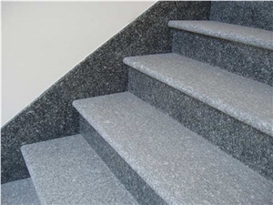 Chinese G603 Granite Grey Black Step,Staircase Risers