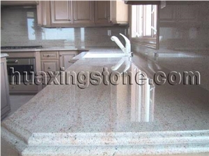 Granite Kitchen Island Countertop, Yellow Granite Countertop