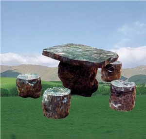 Outdoor Garden Granite Furniture, Granite Table to