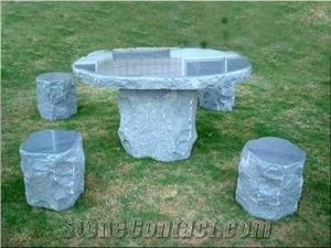 Outdoor Garden Granite Furniture, Granite Table to