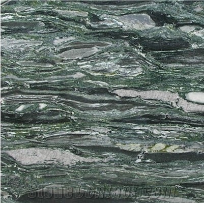 Multicolor Green (Sea Wave Green) Tiles,Slabs, Multicolor Green Granite