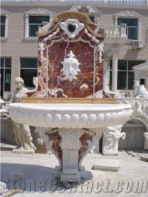 Red Marble Fountain MP030
