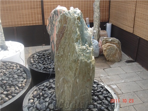 Green Sword Stone Fountain, Green Limestone Fountain