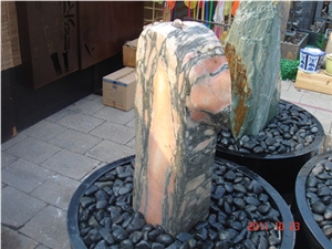 Red Cloud Marble Fountain