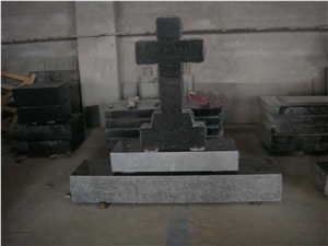 Beida Green Granite Cross Tombstone