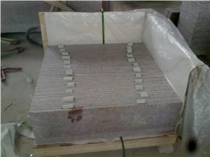 G562 Maple Red Granite Steps, G562 Granite Stairs