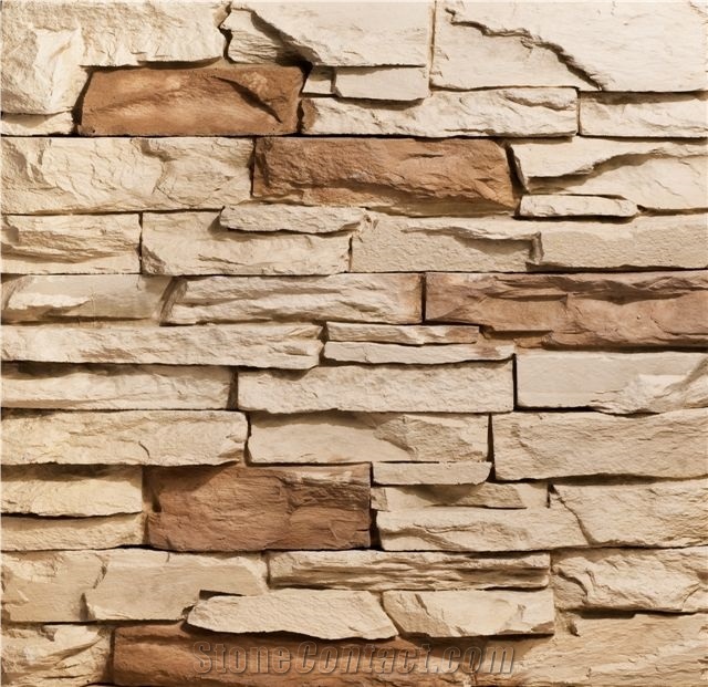 Beige Sandstone Ledge Stone from Viet Nam - StoneContact.com