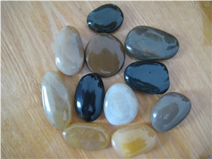 Natural Pebble Stone, White Marble Pebble Stone