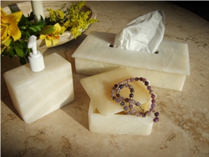 Miel Onyx Bath Products, Yellow Onyx Bath Accessories