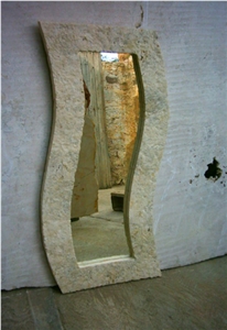 Tepeaca Gris Marble Mirror Frame