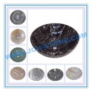 Stone Bathroom Sink, Black Marble Sink