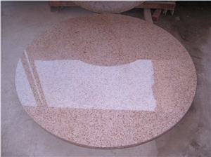 G682 Granite Tabletop, Rust Stone Yellow Granite Tabletop