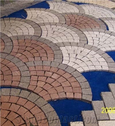 Granite Fan Shape Paving Stone